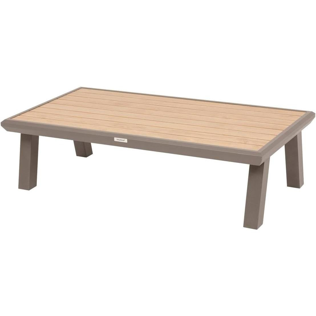 Hespéride - Axiome Garden Furniture 5 People Beige and Praline, Anti-Corrosion Aluminium, Removable Cushions - for Terrace, Outdoor