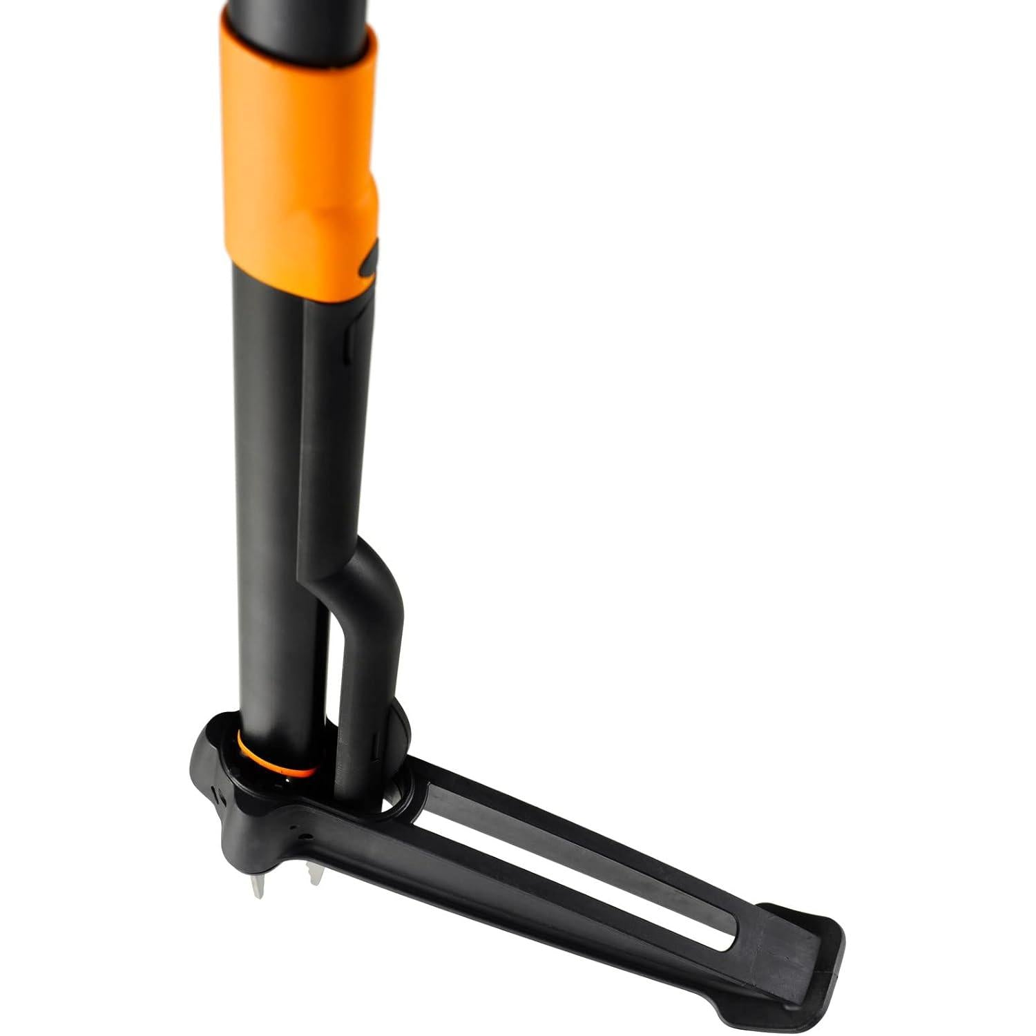 Fiskars Xact Weeder, Length: 1 m, Stainless Steel Arm/Plastic Handle, Black/Orange, Individual Carton Packing, 1077305