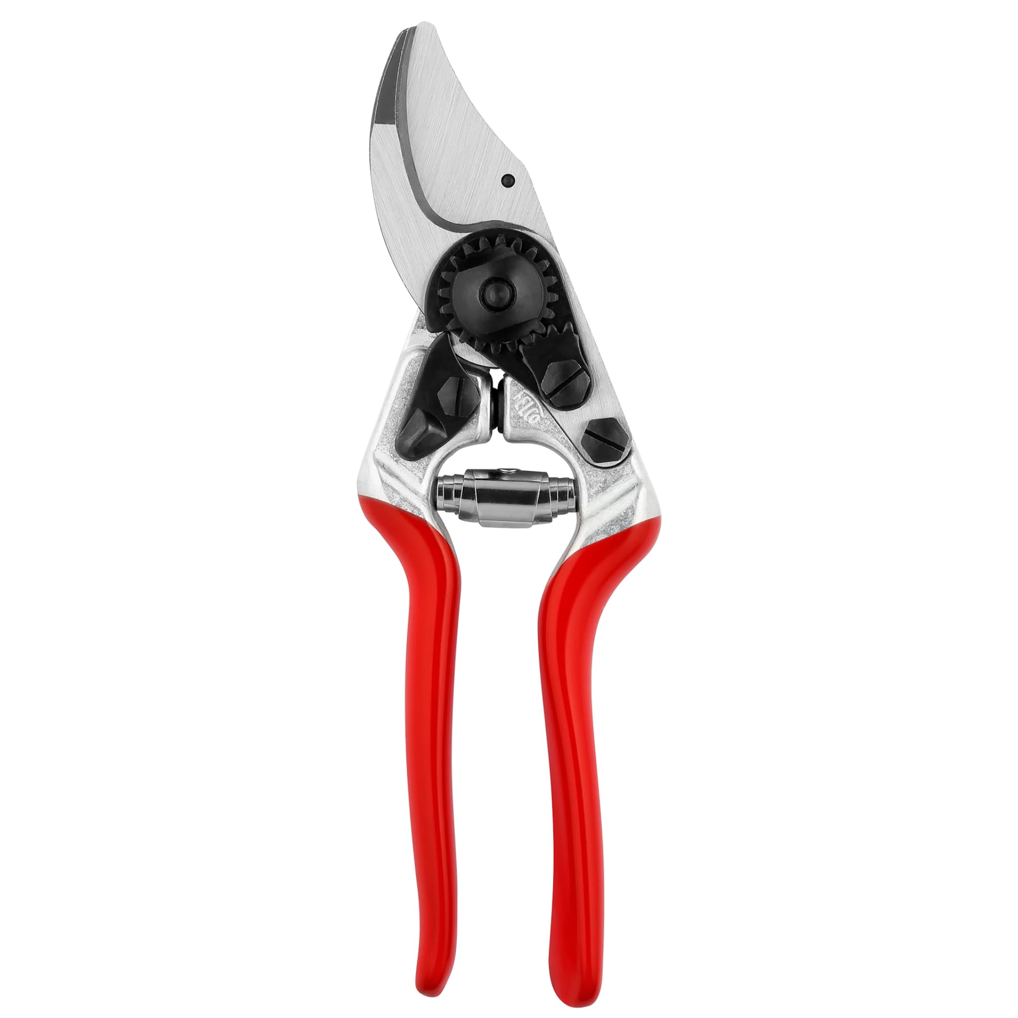 FELCO 8 Bypass Secateurs Right Handed Ergonomic 52 mm Hardened Steel Blade Forged Aluminium Handles Angled Head Shock Absorbers for Large Hand Clean Cut Up to 25 mm Professional Tool
