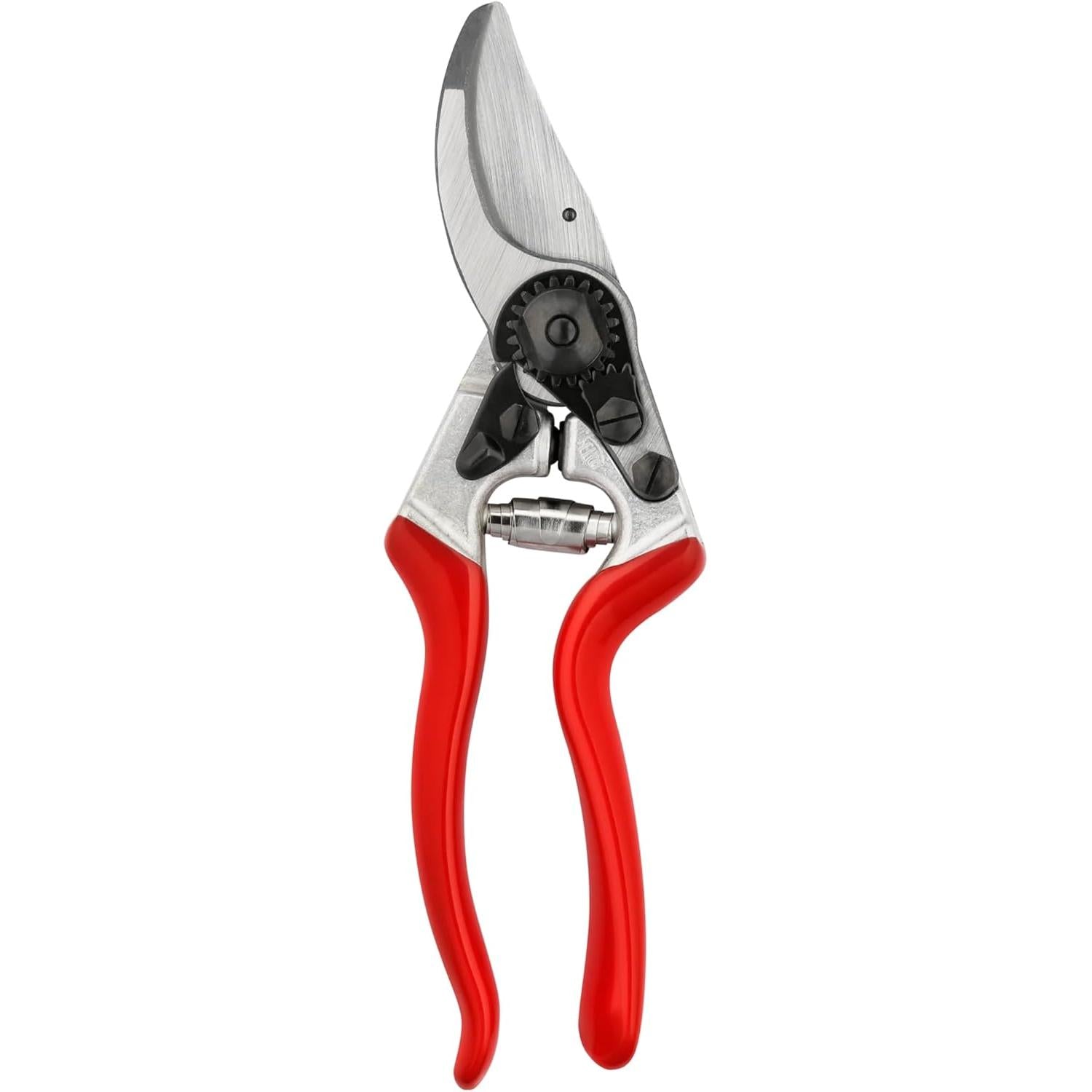 FELCO 8 Bypass Secateurs Right Handed Ergonomic 52 mm Hardened Steel Blade Forged Aluminium Handles Angled Head Shock Absorbers for Large Hand Clean Cut Up to 25 mm Professional Tool