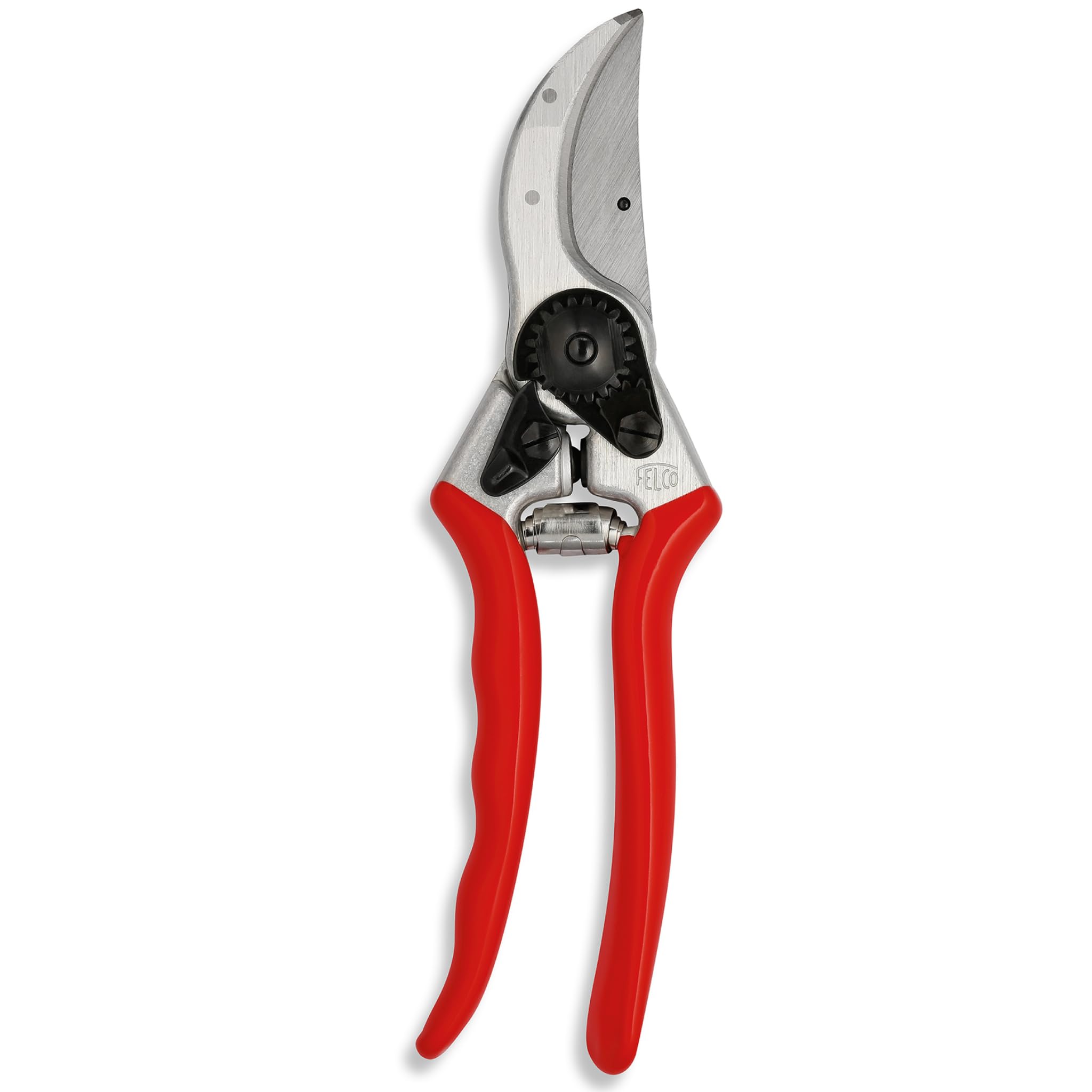 FELCO 8 Bypass Secateurs Right Handed Ergonomic 52 mm Hardened Steel Blade Forged Aluminium Handles Angled Head Shock Absorbers for Large Hand Clean Cut Up to 25 mm Professional Tool