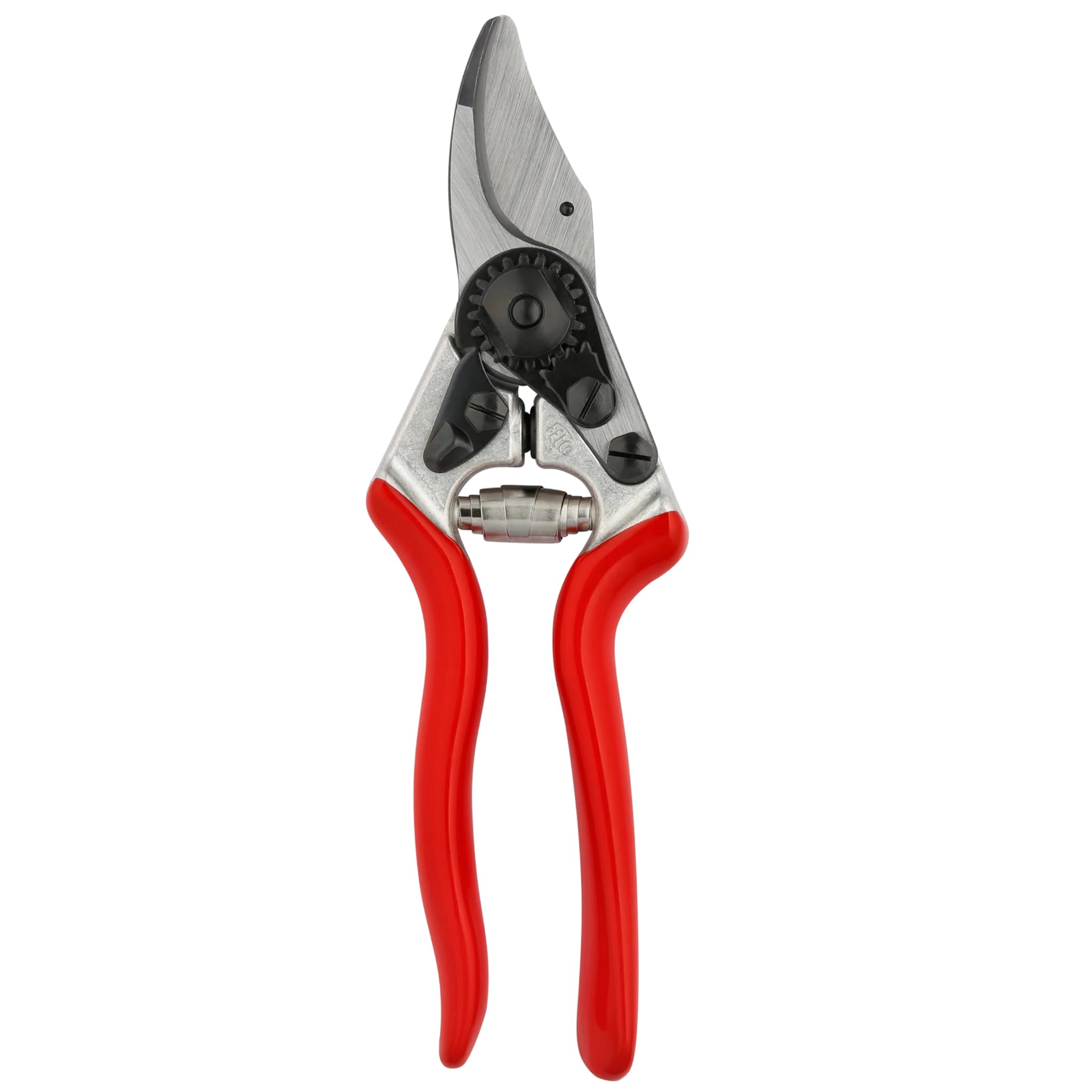 FELCO 8 Bypass Secateurs Right Handed Ergonomic 52 mm Hardened Steel Blade Forged Aluminium Handles Angled Head Shock Absorbers for Large Hand Clean Cut Up to 25 mm Professional Tool