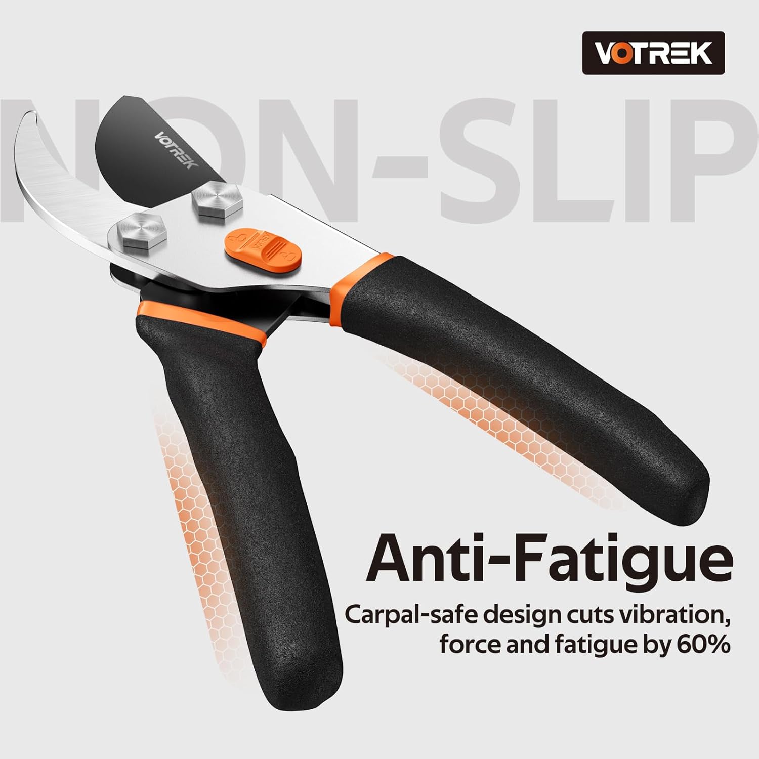 Bypass Garden Pruning Shears 8.5" - with SK5 Blade & Sealed Spring for Fragile Hands, Pro Secateur and Gardening Scissors for Roses, Fruit Trees and Branches - Garden Gift