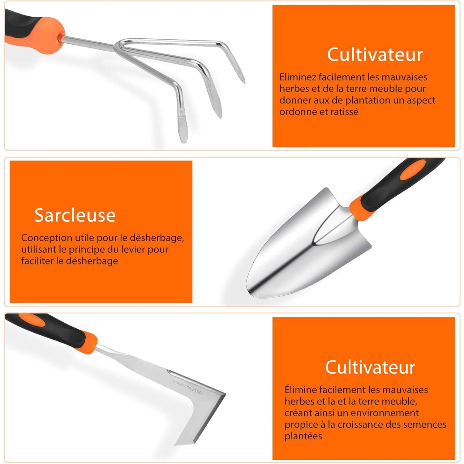 Gardening Tools, 10 Piezas Heavy Duty Garden Tools, Garden Tools Gardening Tools, Gifts for Women and Men