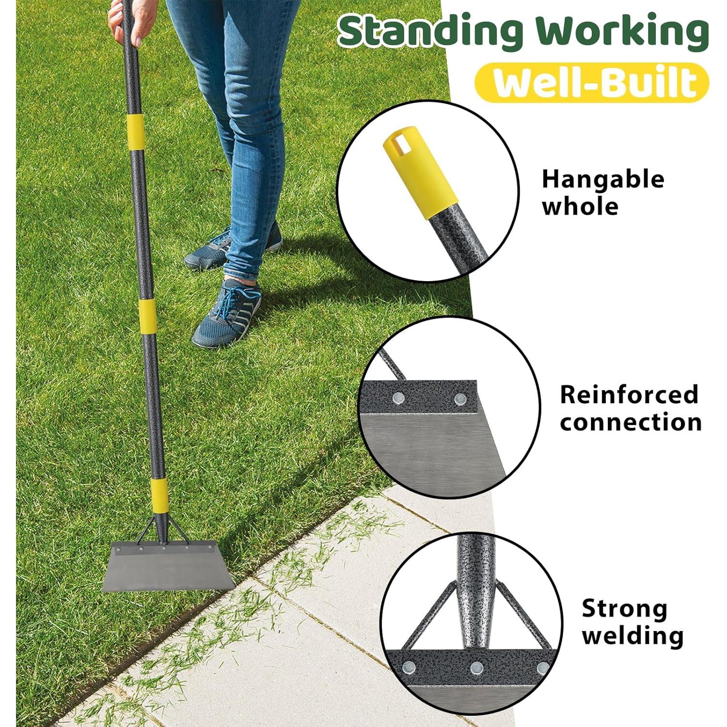 Gardening Shovel Garden Tools Multifunctional Cleaning Shovel 65 Inch with Extension Handle Stainless Steel Impact Scraper for Outdoor Space Home Farmhouse